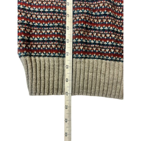 Puritan Mens Medium Lamblend Grey Sweater - Picture 6 of 6